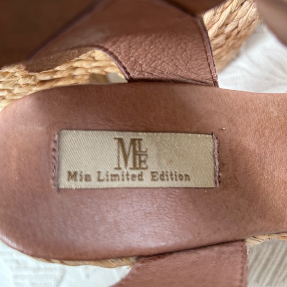 MIA Limited Edition Woven Jute Platform Espadrille Sandals Heels, 6.5B - Picture 2 of 6